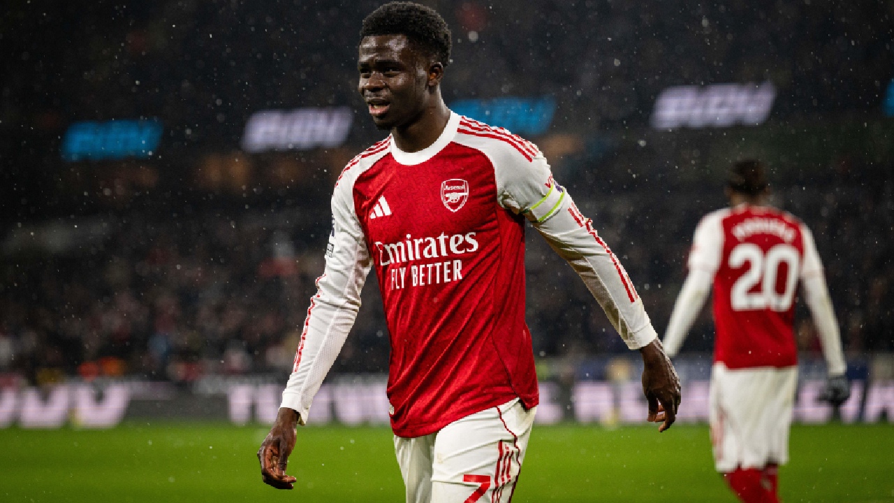 Bukayo Saka do Arsenal Palpite Tottenham x Arsenal – Premier League – 22/02/2026