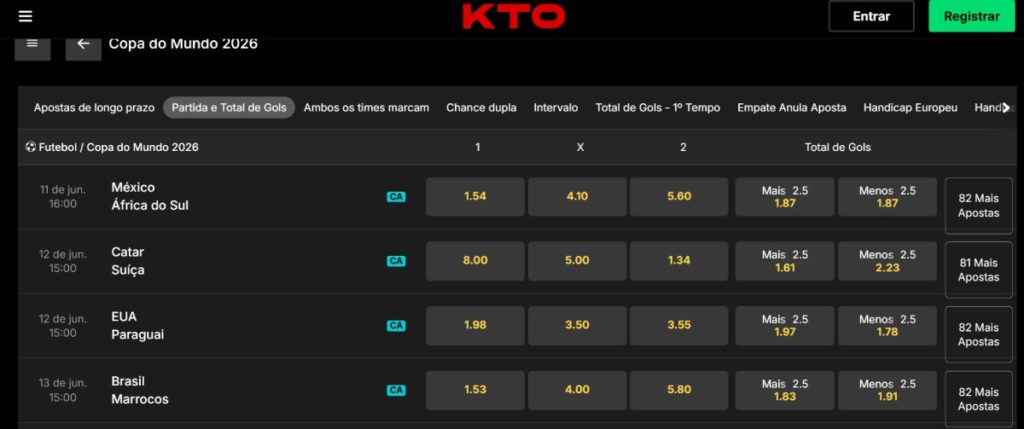 KTO Casas De Apostas KTO Copa Do Mundo