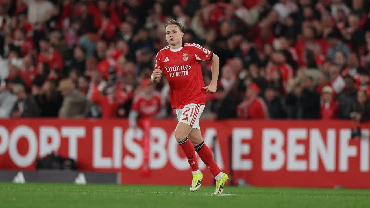 Andreas Schjelderup do Benfica Palpite Casa Pia x Benfica – Campeonato Português – 06/04/2026