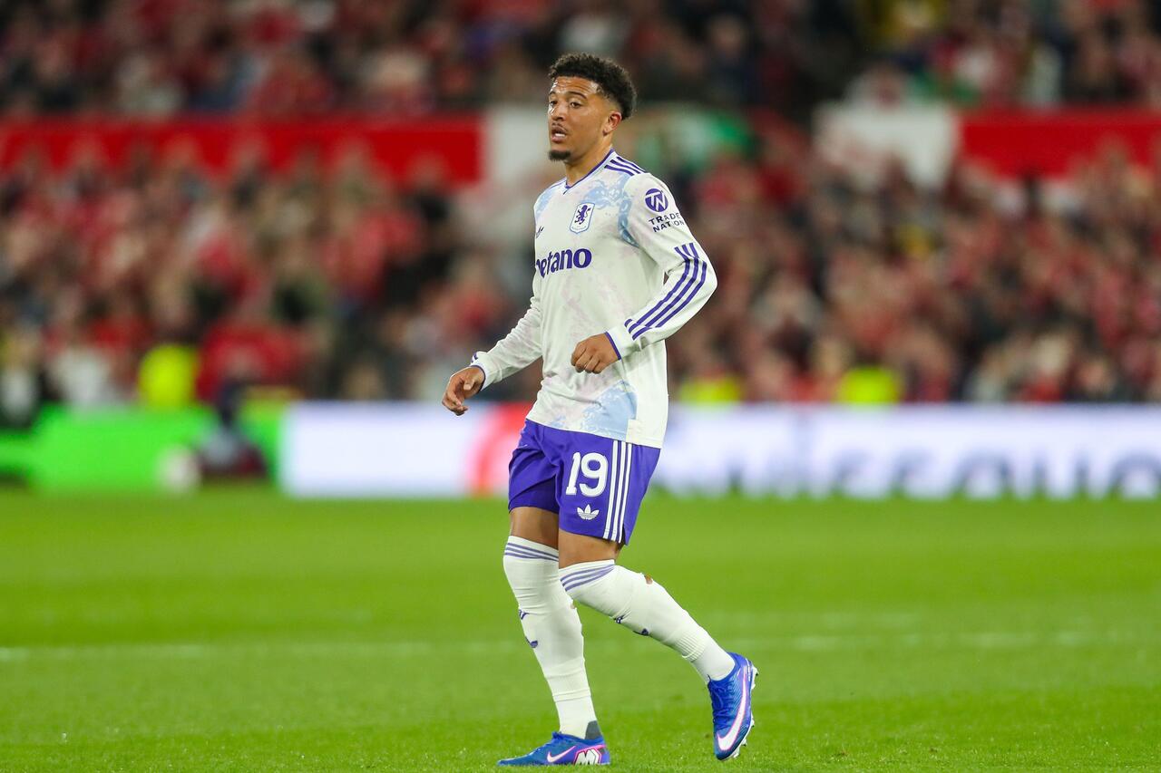 Jadon Sancho do Aston Villa Palpite Aston Villa x Liverpool – Premier League – 15/05/2026