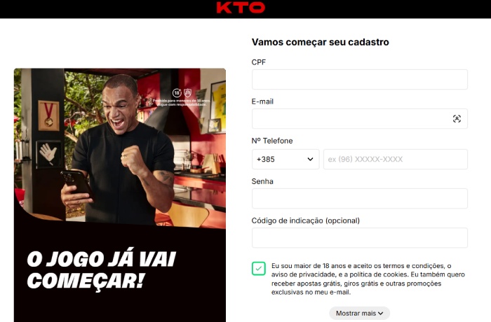 Como Cadastrar KTO Copa Do Mundo KTO Cadastro