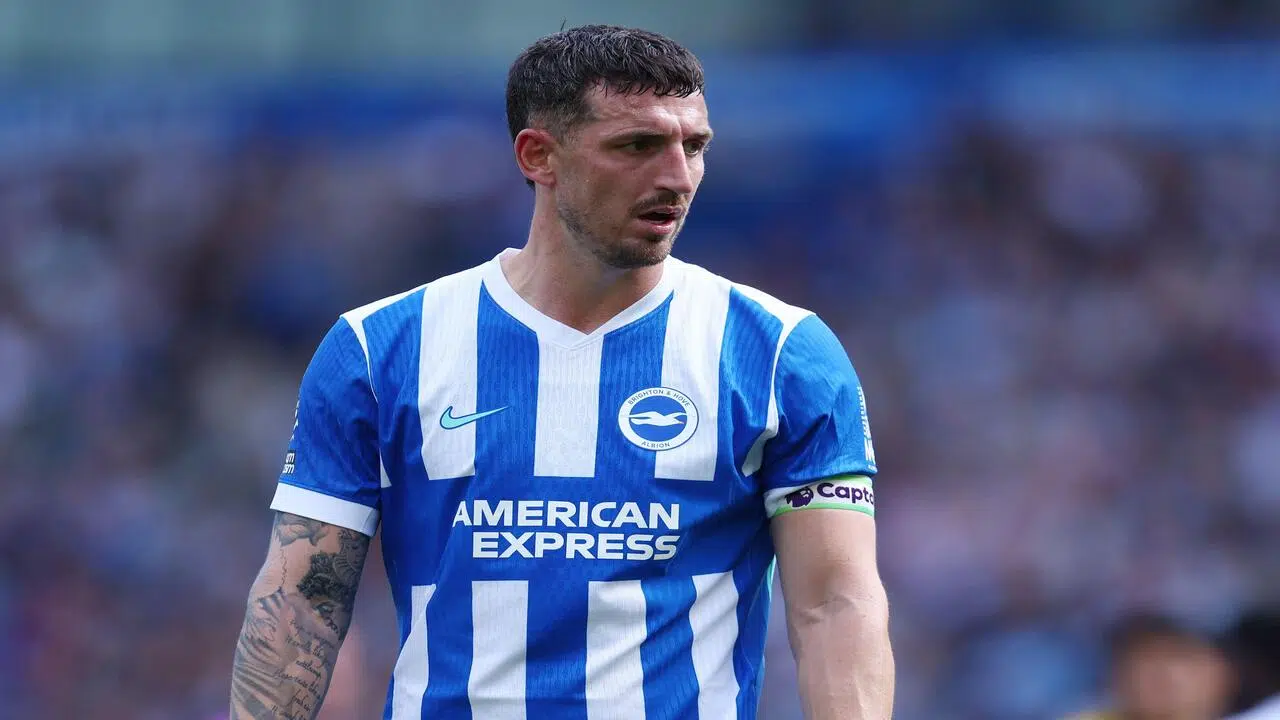 Lewis Dunk do Brighton Palpite Leeds x Brighton – Premier League – 17/05/2026