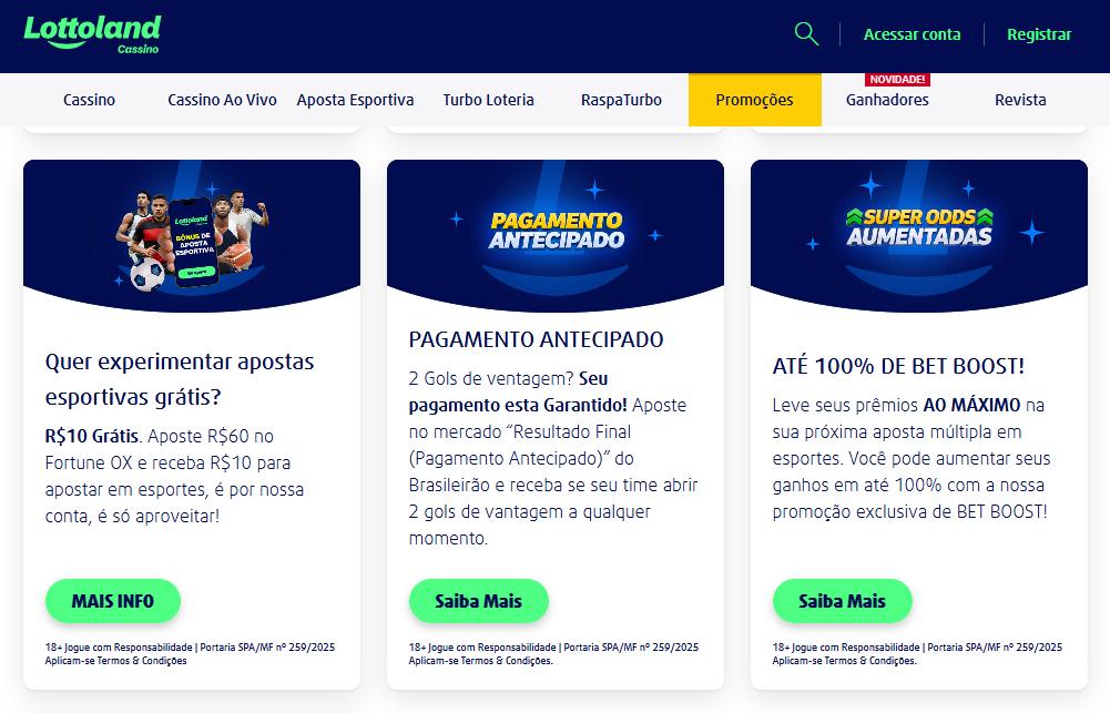 Lottoland promoções