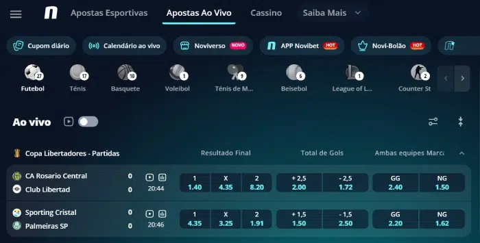 Apostas Esportivas Novibet Novibet Apostas Ao Vivo