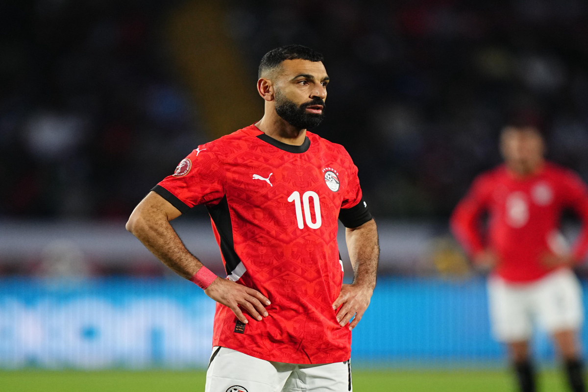 January 17 2026: Mohamed Salah Mahrous Ghaly of Egypt looks on during a 2025 AFCON Africa Cup of Nations game, Nigeria vs Egypt, at Mohammed V Stadium, Casablanca, Marocco. Ulrik Pedersen/CSM Palpite Egito x Rússia – Amistoso – 28/05/2026