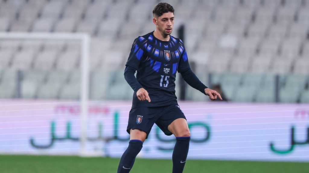 Federico Valverde do Urugai Palpite Arábia Saudita x Uruguai