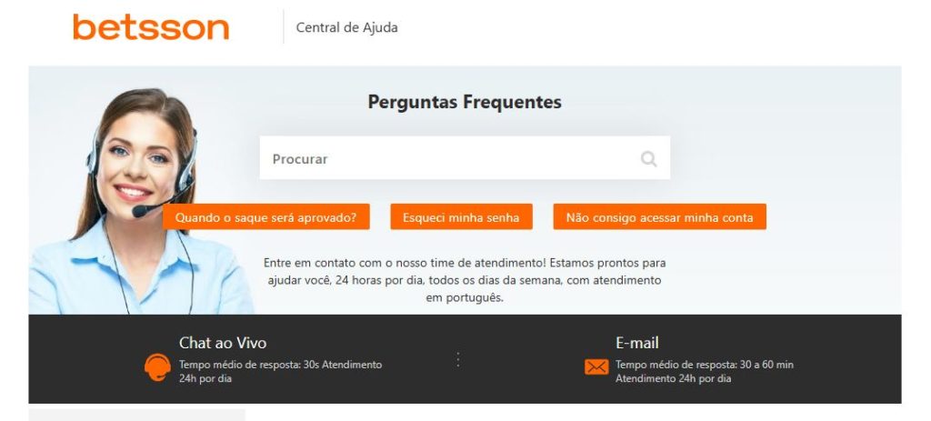 Betsson atendimento ao cliente